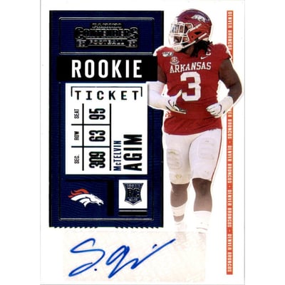 2020 Panini Contenders #248 McTelvin Agim AU RC