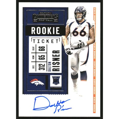 2020 Panini Contenders #289 Dalton Risner AU RC