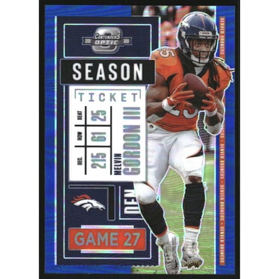 2020 Panini Contenders Optic Blue #19 Melvin Gordon III