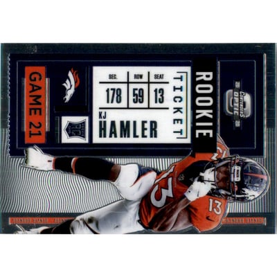 2020 Panini Contenders Optic #87 K.J. Hamler RC