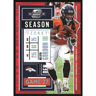 2020 Panini Contenders Optic Red #19 Melvin Gordon III