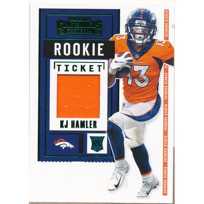 2020 Panini Contenders Rookie Ticket Swatches #19 K.J. Hamler