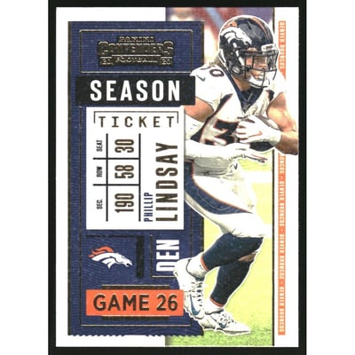 2020 Panini Contenders Stardust #72 Phillip Lindsay