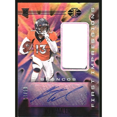 2020 Panini Illusions Black #124 K.J. Hamler JSY AU/50