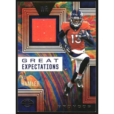 2020 Panini Illusions Great Expectations Relics #24 K.J. Hamler