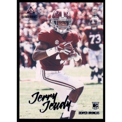2020 Panini Luminance Blue #104 Jerry Jeudy