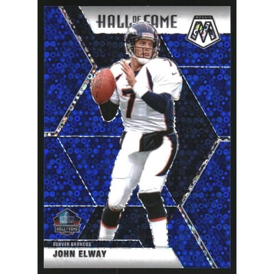 2020 Panini Mosaic Mosaic No Huddle Blue #293 John Elway HOF