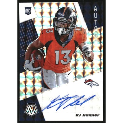2020 Panini Mosaic Rookie Autographs Mosaic #19 K.J. Hamler