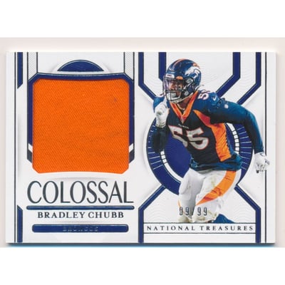 2020 Panini National Treasures Colossal Materials #2 Bradley Chubb