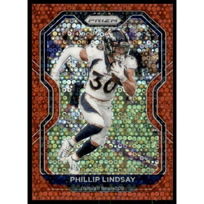 2020 Panini Prizm Prizms No Huddle Red #114 Phillip Lindsay