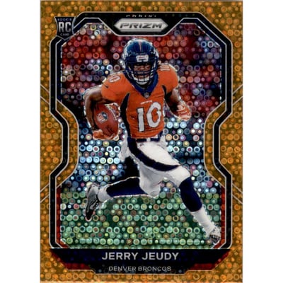 2020 Panini Prizm Prizms Orange Disco #314 Jerry Jeudy