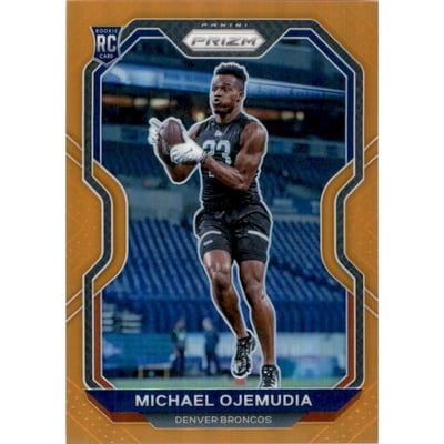 2020 Panini Prizm Prizms Orange #317 Michael Ojemudia