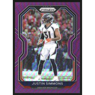 2020 Panini Prizm Prizms Purple #118 Justin Simmons