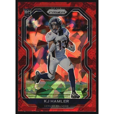 2020 Panini Prizm Prizms Red Ice #315 K.J. Hamler