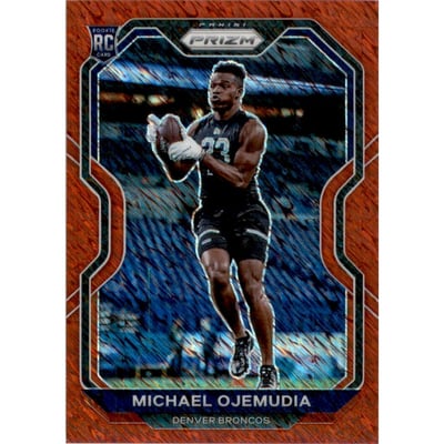 2020 Panini Prizm Prizms Red Shimmer #317 Michael Ojemudia
