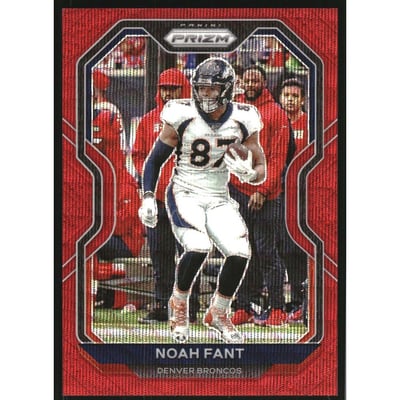 2020 Panini Prizm Prizms Red Wave #112 Noah Fant