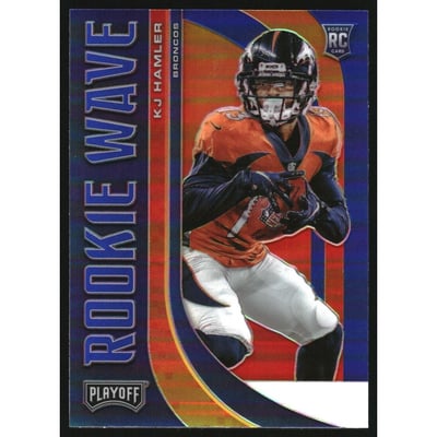 2020 Playoff Rookie Wave Blue #19 K.J. Hamler