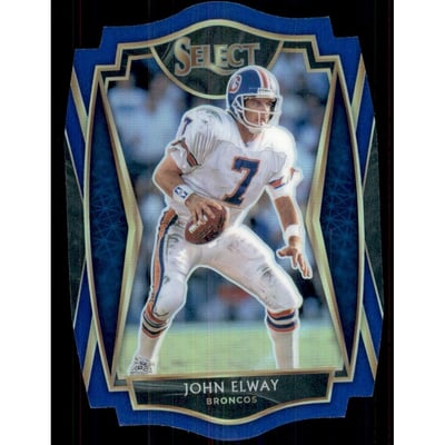 2020 Select Prizm Blue Die Cut #119 John Elway