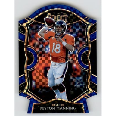 2020 Select Prizm Blue Die Cut #31 Peyton Manning