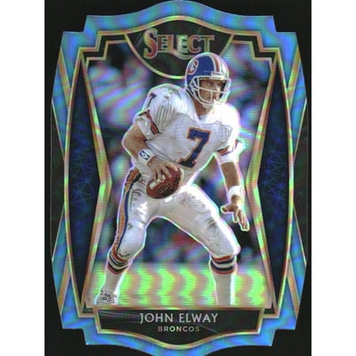 2020 Select Prizm Light Blue Die Cut #119 John Elway