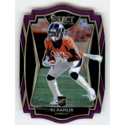 2020 Select Prizm Purple Die Cut #167 K.J. Hamler
