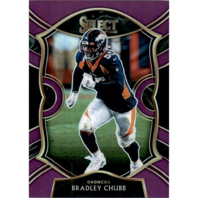 2020 Select Prizm Purple #34 Bradley Chubb