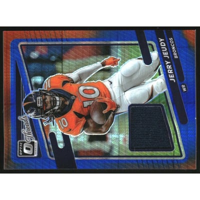 2021 Donruss Optic Donruss Threads Blue Hyper #9 Jerry Jeudy