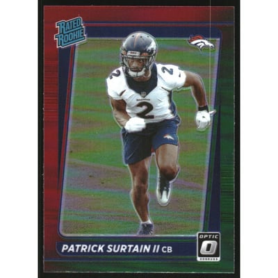 2021 Donruss Optic Rated Rookie Preview Red and Green #330 Patrick Surtain II