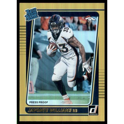 2021 Donruss Press Proof Premium #275 Javonte Williams RR