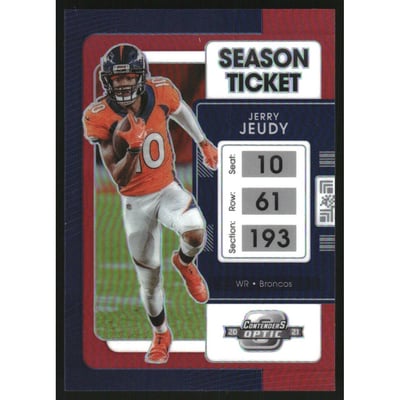 2021 Panini Contenders Optic Red #57 Jerry Jeudy