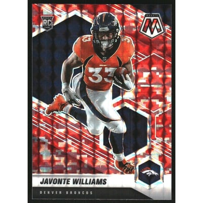 2021 Panini Mosaic Mosaic Camo Red #315 Javonte Williams