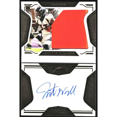 2021 Panini Playbook Gold #225 Javonte Williams JSY AU