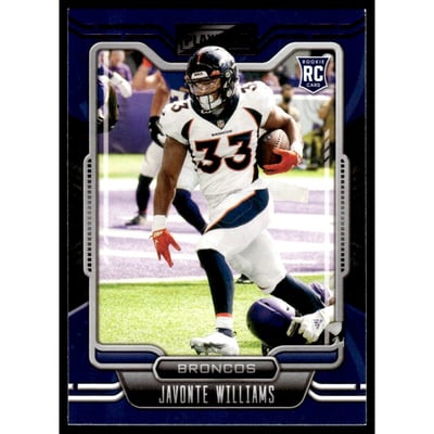 2021 Panini Playbook Purple #115 Javonte Williams