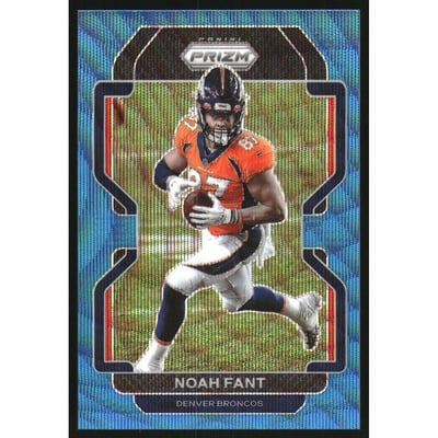 2021 Panini Prizm Prizms Blue Wave #200 Noah Fant