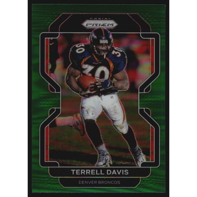 2021 Panini Prizm Prizms Green #206 Terrell Davis