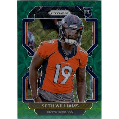2021 Panini Prizm Prizms Green Scope #412 Seth Williams
