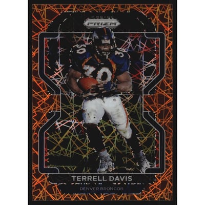 2021 Panini Prizm Prizms Lazer #206 Terrell Davis