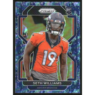 2021 Panini Prizm Prizms Navy Camo #412 Seth Williams