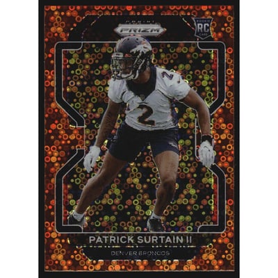 2021 Panini Prizm Prizms Orange Disco #374 Patrick Surtain II