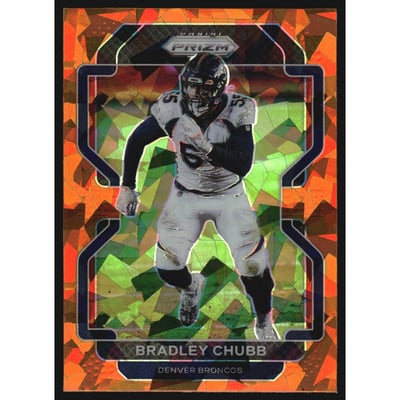 2021 Panini Prizm Prizms Orange Ice #203 Bradley Chubb
