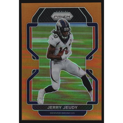 2021 Panini Prizm Prizms Orange #199 Jerry Jeudy