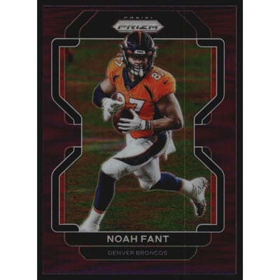 2021 Panini Prizm Prizms Purple #200 Noah Fant