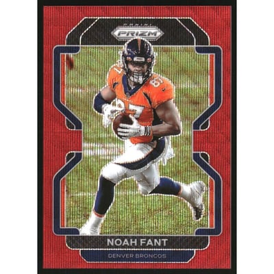 2021 Panini Prizm Prizms Red Wave #200 Noah Fant