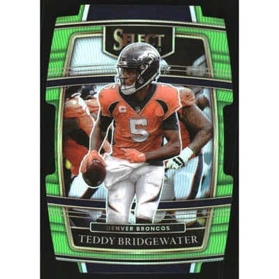 2021 Select Prizm Neon Green Die Cut #12 Teddy Bridgewater