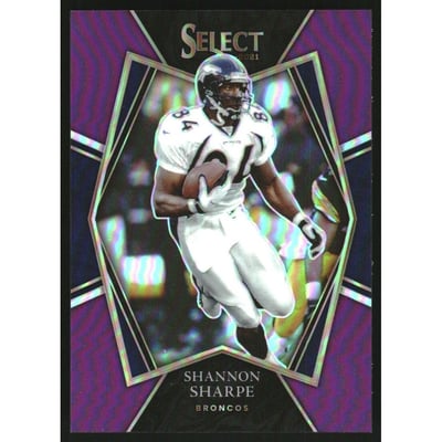 2021 Select Prizm Purple #142 Shannon Sharpe
