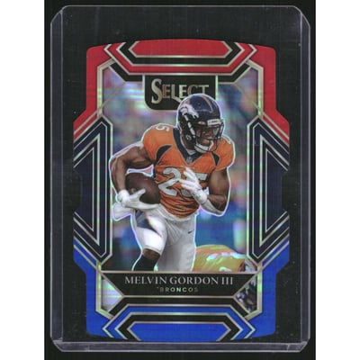 2021 Select Prizm Red and Blue Die Cut #212 Melvin Gordon III