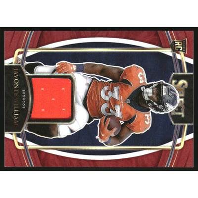 2021 Select Rookie Swatches Prizm Red #25 Javonte Williams