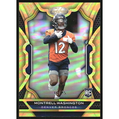 2022 Certified Mirror Gold #196 Montrell Washington