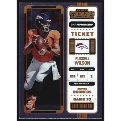 2022 Panini Contenders Championship Ticket #30 Russell Wilson