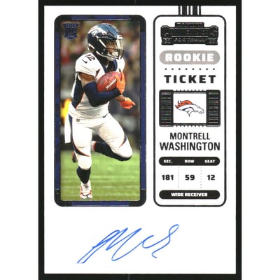 2022 Panini Contenders #227A Montrell Washington AU RC